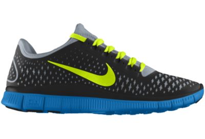 Narrow Tennis Shoes on Nike Free 3 0 V4 Hybrid Id Custom Women S Running Shoes   Black  6