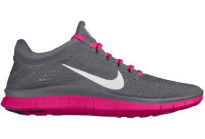 Nike Free 3.0 Shield iD Custom (Wide) Womens Running Shoes   Pink