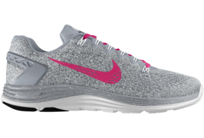 Nike LunarGlide 5 iD Custom (Wide) Kids Running Shoes (3.5y 6y)   Grey
