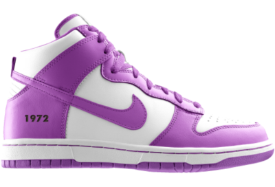 Nike Dunk High Be True iD Custom Kids Shoes (4y 6y)   Purple