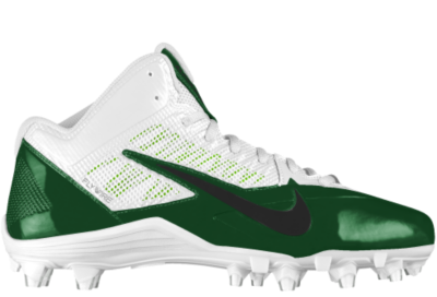 Nike Alpha Pro 3/4 TD iD Custom Mens Football Cleats   Green