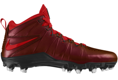 Nike Huarache 4 LX TD CHROMA iD Custom Mens Lacrosse Cleats   Red