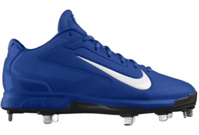 Nike Air Huarache Pro Low Metal iD Custom (Wide) Mens Baseball Cleats   Blue