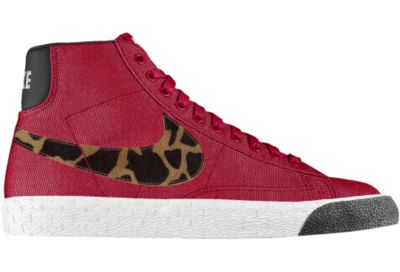 Nike Blazer Mid iD Custom Kids Shoes (3.5y 6y)   Red