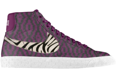 Nike Blazer Mid iD Custom Womens Shoes   Purple