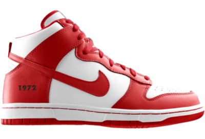 Nike Dunk High Be True iD Custom Kids Shoes (4y 6y)   Red