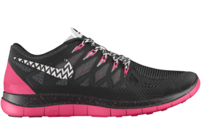 Nike Free 4.0 Hybrid iD Custom (Wide) Womens Running Shoes   Black