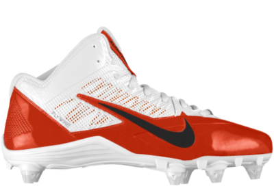 Nike Alpha Pro 3/4 D iD Custom Mens Football Cleats   Orange