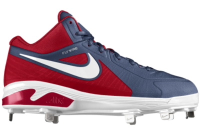 Nike Air MVP Elite 3/4 Metal iD Custom Mens Baseball Cleats   Blue