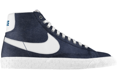 Nike Blazer Mid iD Custom Mens Shoes   Blue