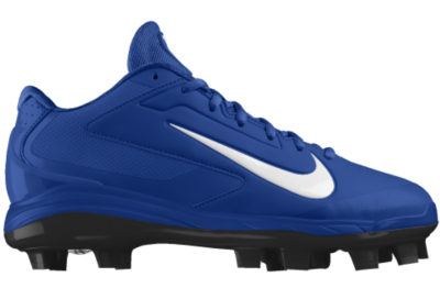 Nike Air Huarache Pro Low MCS iD Custom Kids Baseball Cleats (4y 6y)   Blue