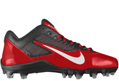 Nike Alpha Pro TD iD Custom Mens Football Cleats   Red