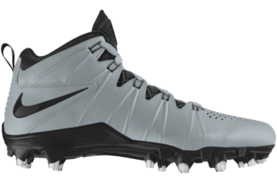 Nike Huarache 4 LX TD iD Custom Mens Lacrosse Cleats   Grey