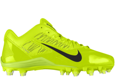 Nike Alpha Pro TD iD Custom Mens Football Cleats   Yellow