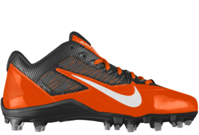 Nike Alpha Pro TD iD Custom Mens Football Cleats   Orange