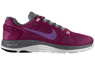 Nike LunarGlide 5 iD Custom (Wide) Kids Running Shoes (3.5y 6y)   Purple