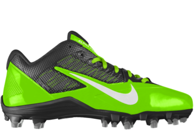 Nike Alpha Pro TD iD Custom Mens Football Cleats   Green