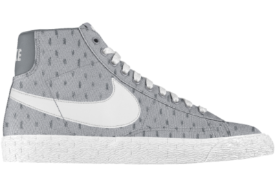 Nike Blazer Mid iD Custom Kids Shoes (3.5y 6y)   Grey