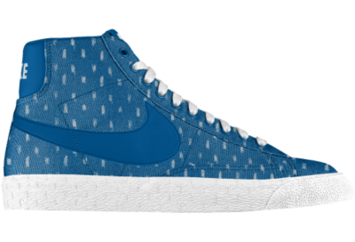 Nike Blazer Mid iD Custom Mens Shoes   Blue