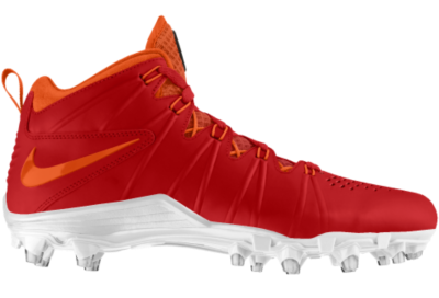 Nike Huarache 4 LX TD iD Custom Mens Lacrosse Cleats   Red