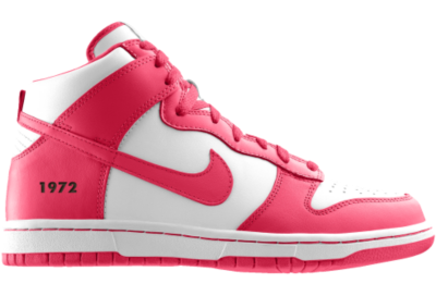 Nike Dunk High Be True iD Custom Kids Shoes (4y 6y)   Pink