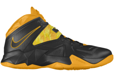 Nike Zoom Soldier VII iD Custom Kids Basketball Shoes (3.5y 6y)   Yellow