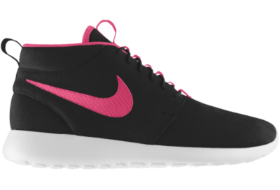 Nike Roshe Run Mid Premium iD Custom Mens Shoes   Pink