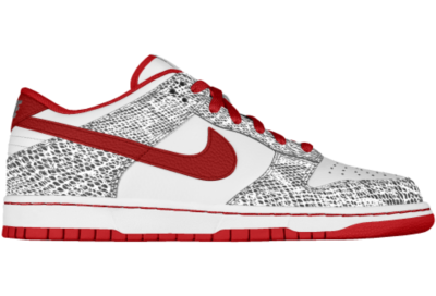 Nike Dunk Low iD Custom Mens Shoes   Red