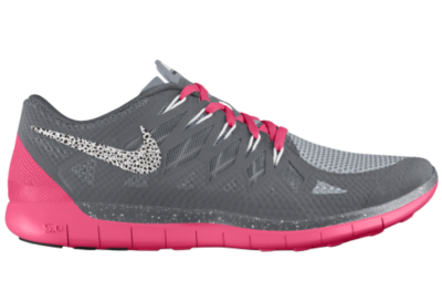 Nike Free 5.0 iD Custom (Wide) Womens Running Shoes   Grey