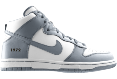 Nike Dunk High Be True iD Custom Kids Shoes (4y 6y)   Grey