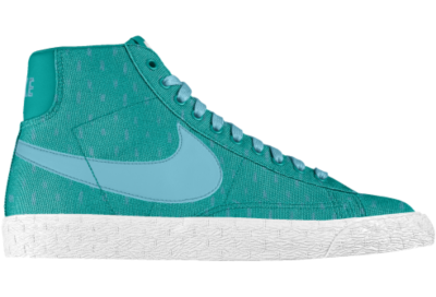 Nike Blazer Mid iD Custom Kids Shoes (3.5y 6y)   Green