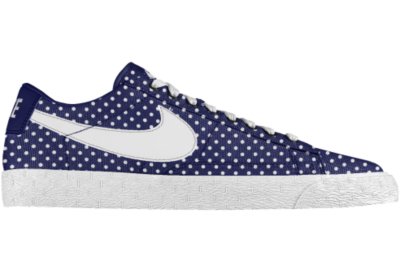 Nike Blazer Low iD Custom Kids Shoes (3.5y 6y)   Blue