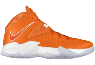 Nike Zoom Soldier VII iD Custom Kids Basketball Shoes (3.5y 6y)   Orange