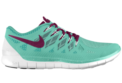 Nike Free 5.0 iD Custom (Wide) Womens Running Shoes   Green